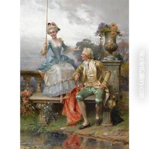 Angling For A Good Catch by Cesare Auguste Detti