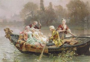 The Boating Party by Cesare Auguste Detti