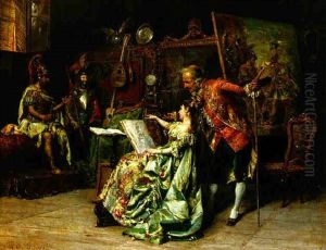 In The Artist's Studio by Cesare Auguste Detti