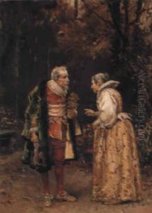 A Couple In A Garden A Couple In A Garden