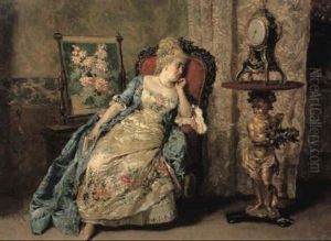 Waiting For Her Love by Cesare Auguste Detti