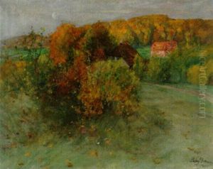 Herbstliche Landschaft In Norddeutschland by Ludwig Dettmann
