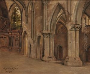 Interieurs De L'eglise De Poligny (jura) by Henri Deturck