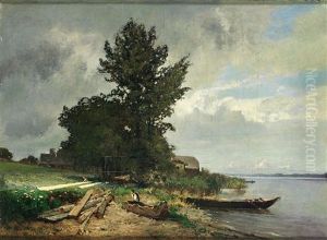 Uferstuck Am Chiemsee by Heinrich Deuchert