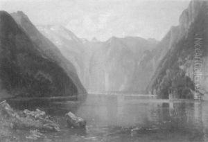 Blick Uber Den Konigssee Auf Den Watzmann by Heinrich Deuchert