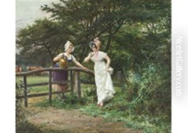 Woman Drinking Milk - view 1