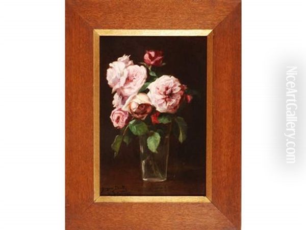 Bouquet De Roses Dans Un Verre - view 1