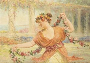 Le Collier De Fleurs by Eugene Auguste Francois Deully