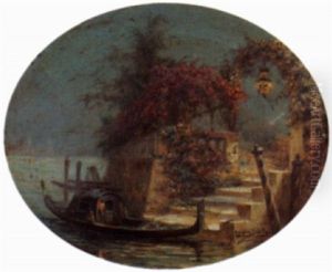 Nachtliche Stimmung In Venedig by Eugene Auguste Francois Deully