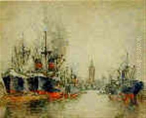 Barques Au Bord De Riviere Barques Au Bord De Riviere
