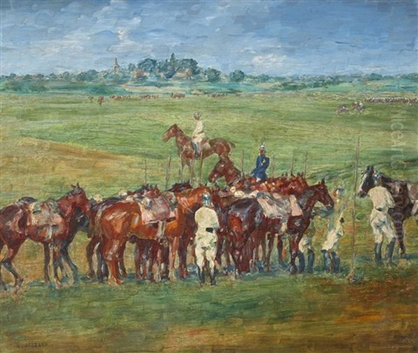 Wide Landscape With Cavalry Training - view 1