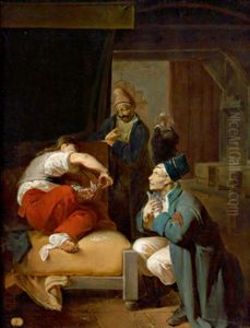 Das Kartenspiel Im Militarhospital by Francois-Joseph Deutsch