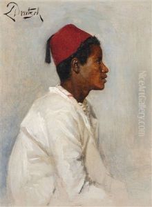 Junger Orientale Im Profil by Ludwig Deutsch