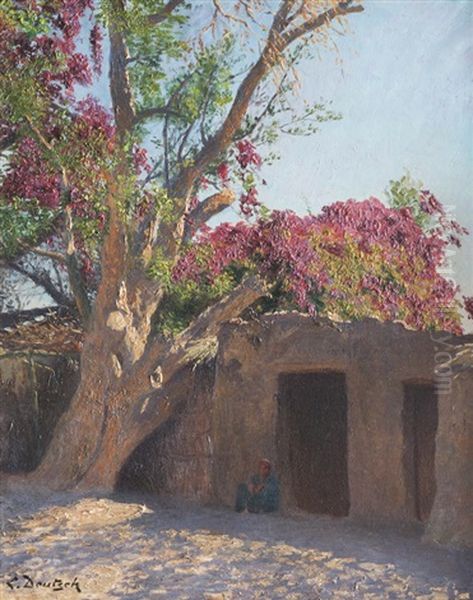 Egyptien Sous Un Bougainvillier - view 1