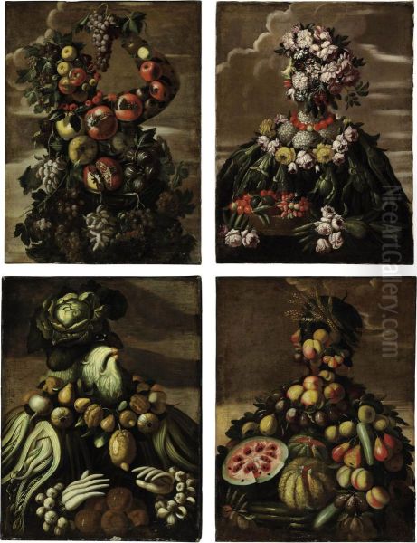 Four Anthropomorphic Figures: An Allegory Of The Four Seasons - view 1