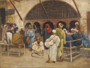 The Snake Charmers (study) by Ludwig Deutsch