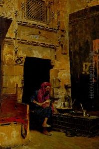 Le Cafetier by Ludwig Deutsch