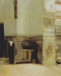 Interieur De Mosquee by Ludwig Deutsch