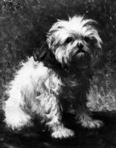 Chien Au Ruban Rouge by Ludwig Deutsch