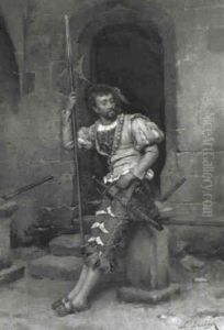 Le Hallebardier by Ludwig Deutsch