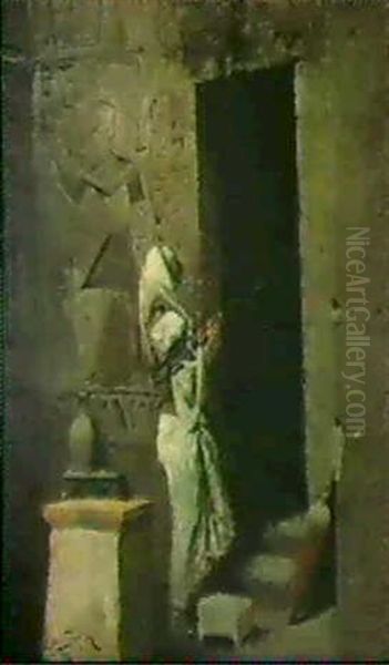 Pretre A L'entree D'un Temple Egyptien - view 1