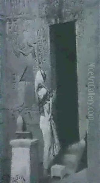 Jeune Nubienne Dans Le Temple - view 1