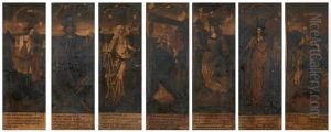 Les Trois Vertus Theologales Associees Aux Quatre Vertus Cardinales: La Foi; L'esperance; La Charite; La Prudence; La Temperance; La Force; La Justice (7 Works) by Niklaus Manuel Deutsch