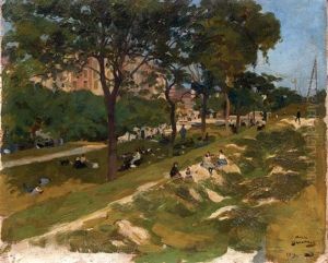 Le Jardin Public, 1919 by Andre Devambez