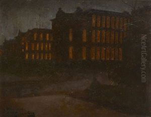 La Pitie Salpetriere De Nuit by Andre Devambez