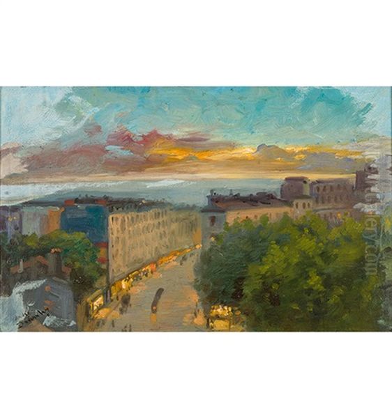 Abendliche Stadtansicht - view 1
