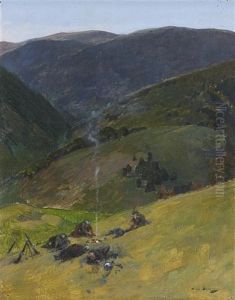 Le Bivouac Dans La Montagne by Andre Devambez