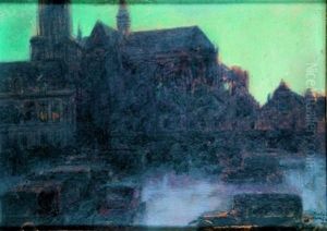 Ville Au Crepuscule by Andre Devambez