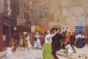 Le Bal Du 14 Juillet by Andre Devambez