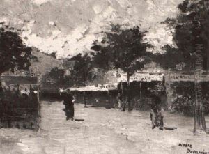 Street Scene With Figures Street Scene With Figures