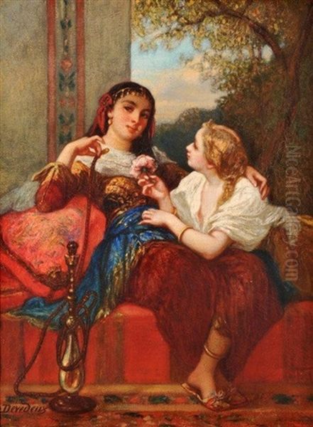 Femmes Orientales Au Narguile (pair) - view 1