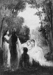 Courtisanes Dans Le Jardin Du Harem by Louis Devedeux