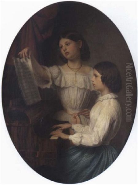 Deux Jeunes Filles Au Piano - view 1