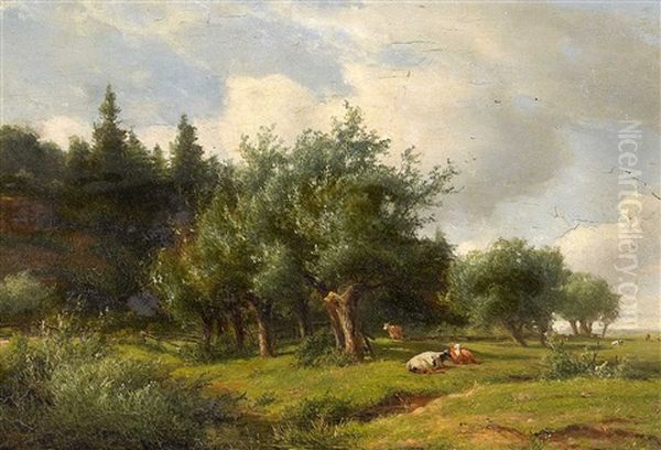 Weidelandschaft Mit Vieh - view 1