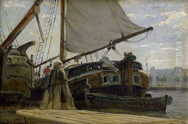 Segelschiffe Im Hafen - view 1