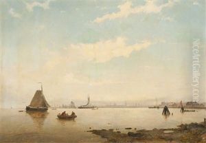 L'entree Du Port D'amsterdam by Willem Anthonie van Deventer