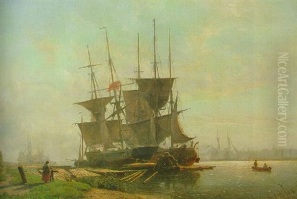Moored Shipping By De Houtpijp, Amsterdam - view 1