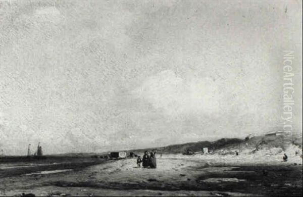 Figures On Scheveningen Beach - view 1