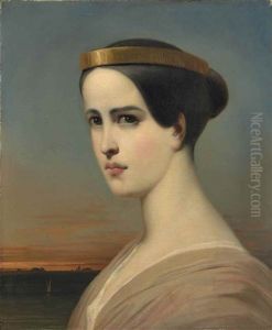 Portrait D'elisabeth Felix (1821-1858), Dite Mlle Rachel, Dans Le Role D'hermione