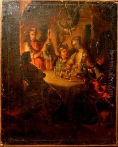 Chevaliers Dans Une Auberge