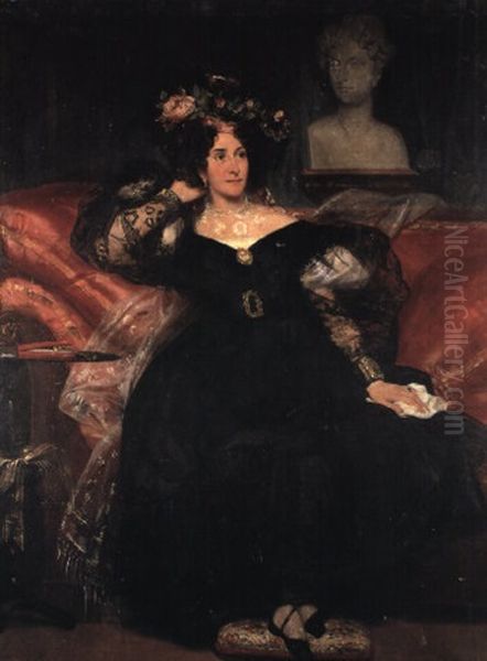 Portrait De Mme Jules-antoine Droz - view 1
