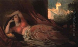 Odalisque Au Corsage Rouge