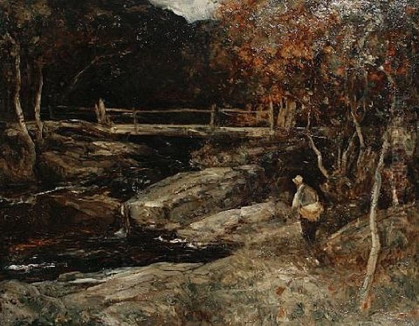 Angler By A Bridge - view 1