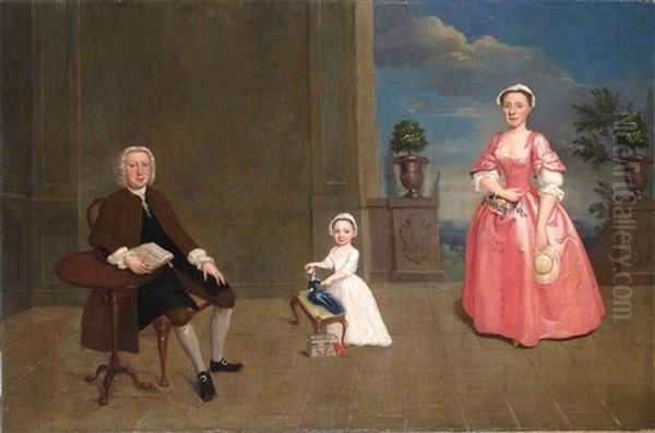 A Family Group, In An Interior - view 1