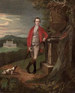 Portrait Of A Gentleman Standing In Hunting Pinks, A Riding Cap In His Left Hand And A Crop In His Right