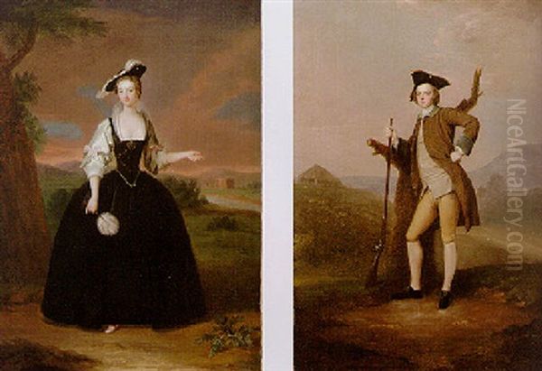Portrait Of Anne Vernon (nee Lee) In Van Dyckinan Costume - view 1